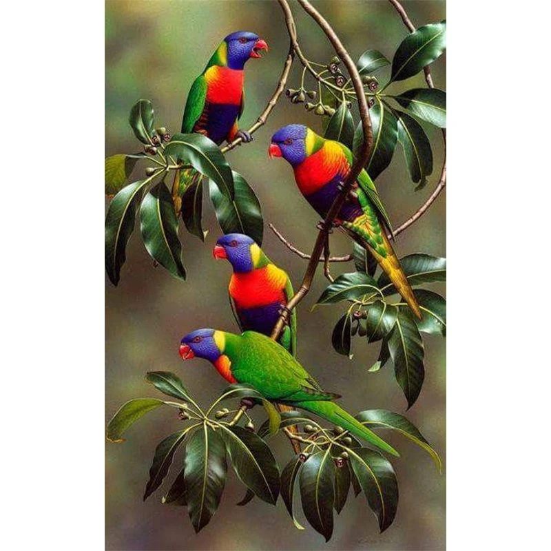 

Алмазная картина птицы цветок вышивка крестиком Алмазная вышивка Продажа животное ручной работы Домашний декор рукоделие картина Стразы