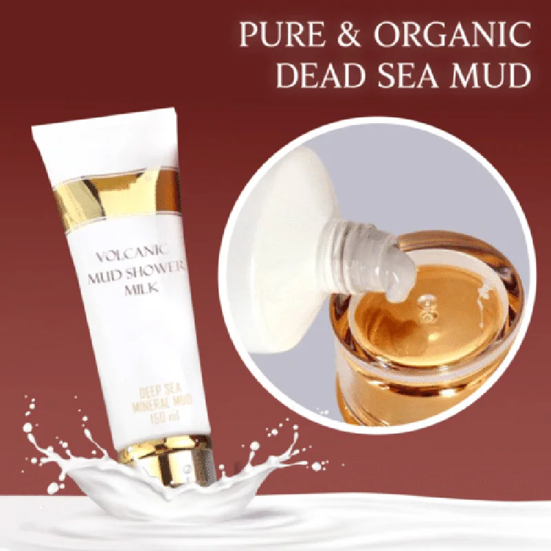 

Whitening Volcanic Mud Bath Milk Cream Body Wash Exfoliating Body Lotion for Men Women STTX889
