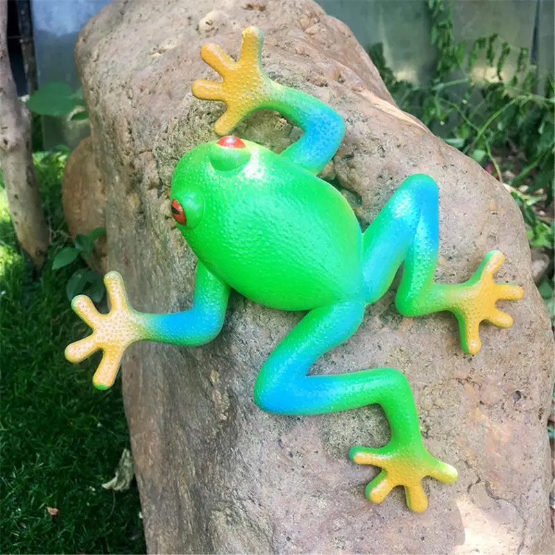 

Big Green Frog Antistress Ball Play Joke Gag Toy Soft Rubber Frog