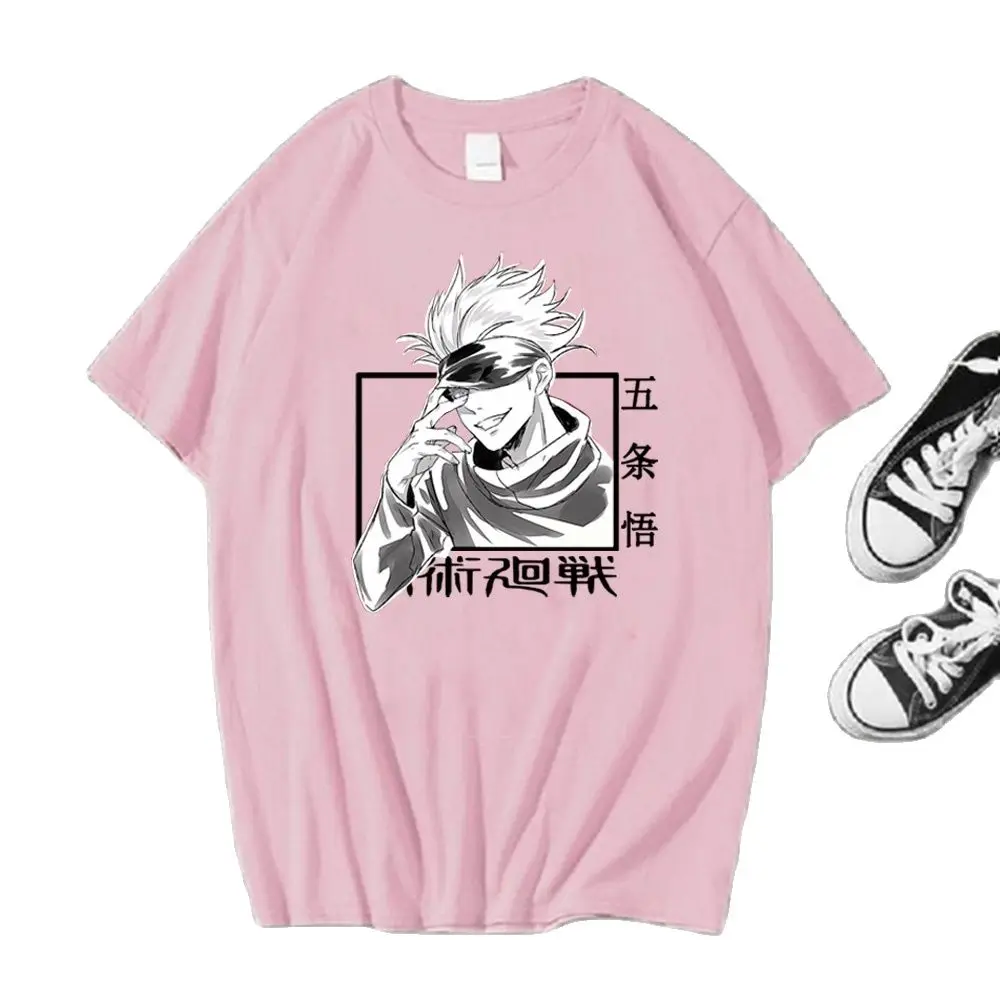 

Jujutsu Kaisen Anime Cotton Printed Men's T-shirt Unisex Round Neck Short Sleeve Top Casual