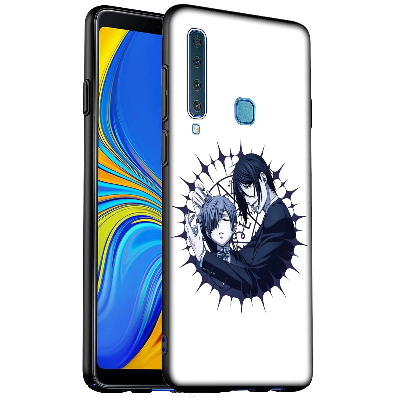 Черный Дворецкий Kuroshitsuji аниме Мягкий силиконовый чехол для телефона Samsung Galaxy A6 A7