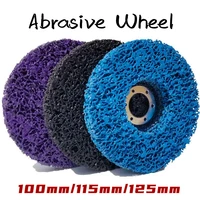 3 pcs 125mm poly strip disc abrasive wheel paint rust remover clean grinding wheels for motorcycles durable angle grinder car