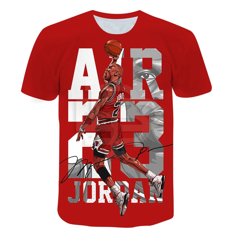 

2021 Summer Boys Football Team Clothing Children Jordan 23 Print t Shirts Boys Tees Kids Clothes Girls t Shirts for 3-12 Years