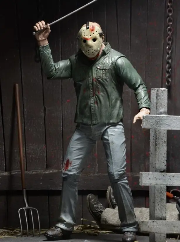 NECA Friday 13 часть III Джейсон вурхес 3D конечная 7 "фигурка модель DT01 | Игрушки и хобби
