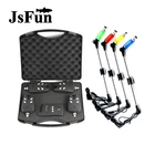 Сигнализатор поклевки для ловли карпа, комплект водонепроницаемых светодиодных Свингеров, 4 цвета, Беспроводная сигнализация поклевки рыбы, FO424