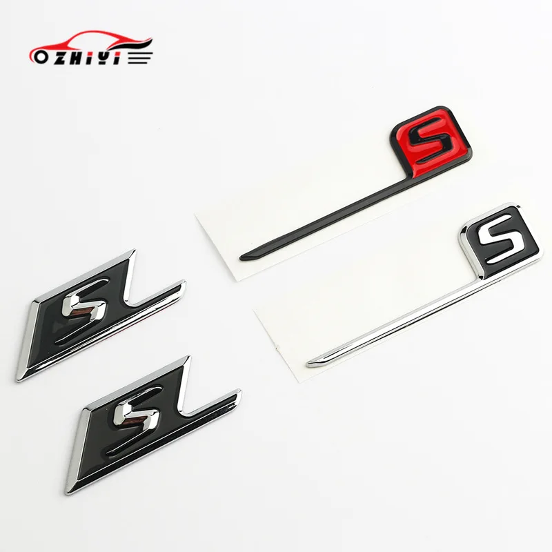 Стикер в форме S подходит для автомобиля Mercedes-Benz модифицированный стандарт AMG C63S