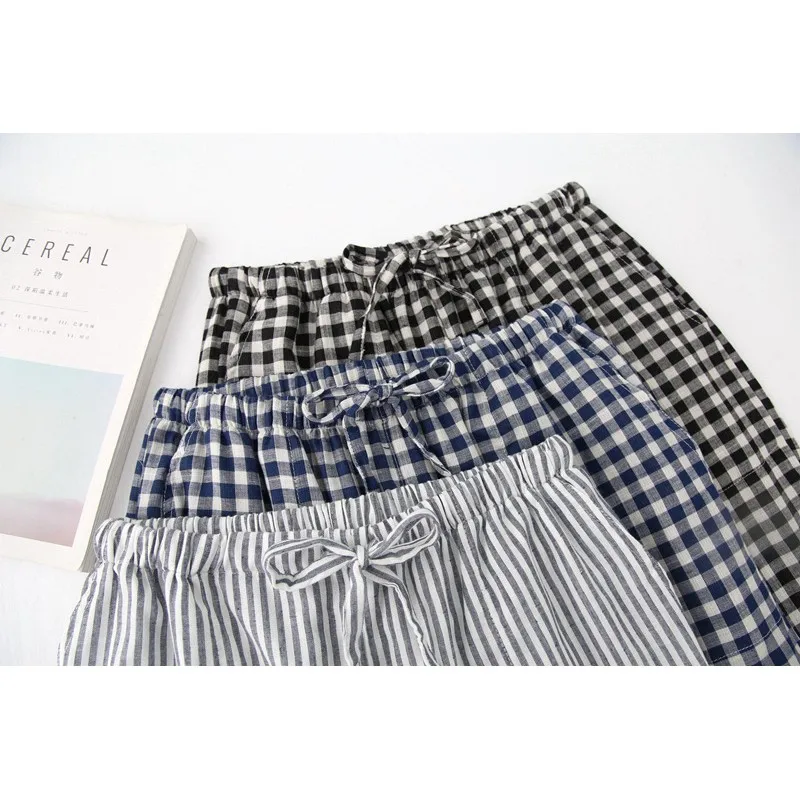 Весна-Осень 2021 Мужские штаны для сна из 100% хлопка мужские свободные ночные брюки