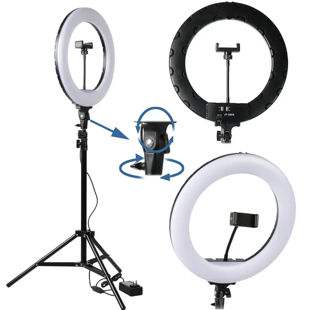 

14 36 CM LED Selfie Ring Light Makeup Lamp With 160CM Tripod For Tik Tok Video Photography Camera Youtube Shoot Lighting