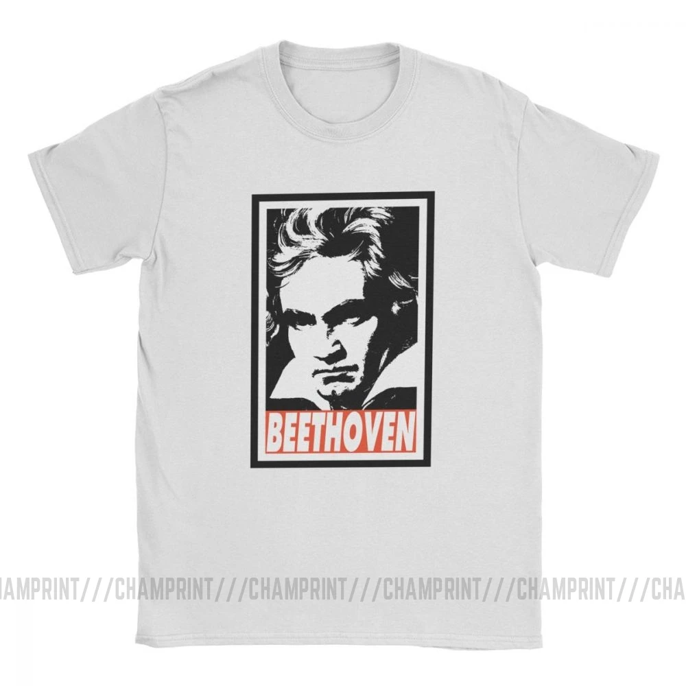Мужские футболки топы с принтом Бетховена Ludwig Van Beethoven Composer классические