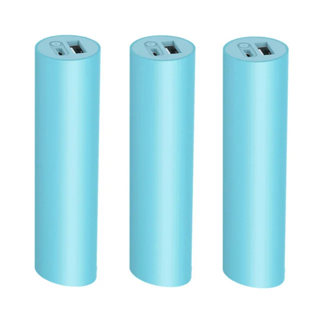 Blue 3pcs ZMI полный 3000 мАч банк питания Перезаряжаемый 18650 батареи мини банк питания для iPhone samsung Android смартфон - Цвет: Blue 3pcs