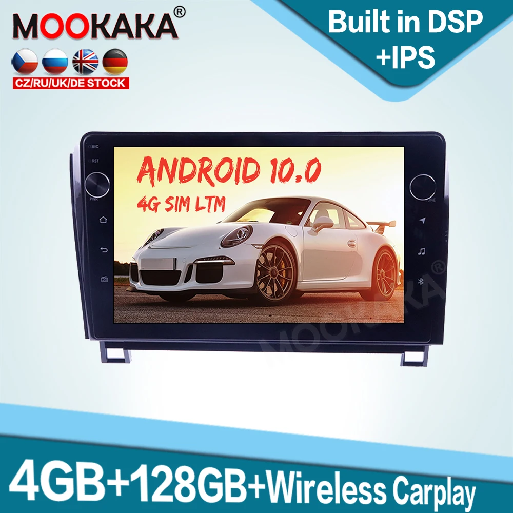 

Carplay Android 10,0 автомобильный мультимедийный плеер для Toyota Sequoia Tundra 2012 + авторадио GPS навигация аудио стерео головное устройство DSP