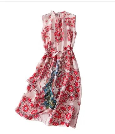 Новинка 2020 г. ушной воротник с открытым павлином из шелка тутового шелкопряда