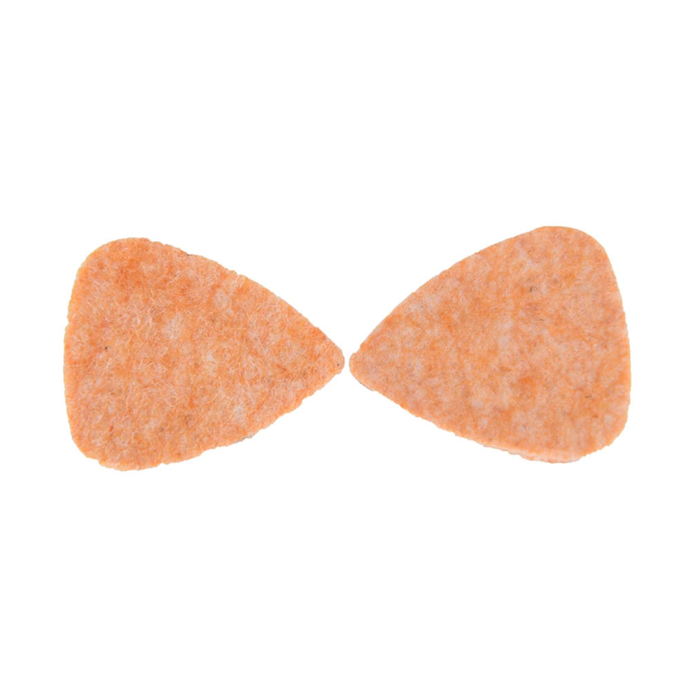 1 Pair Ukulele Soft Felt Picks Plectrum Personalized Ukelele Accessories 31mm * 26mm | Guitar Parts &