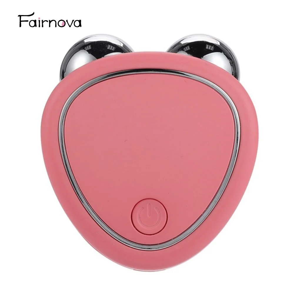 

Portable Facial Micro-current Beauty Instrument For Lifting Thinning And Reducing Edema With Double Roller Massager