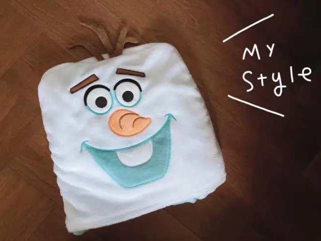 Мультфильм Олаф мягкий плащ с капюшоном теплое одеяло плюшевые игрушки для