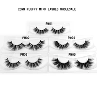rainsin 50pairs fluffy mink lashes wholesale in bulk natural 20mm 3d mink eyelashes makeup eyelash multi pack