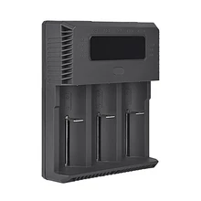 TrustFire TR-018 интеллигентая(ый) быстро Li-Ion Батарея Зарядное устройство 3-слоты Дисплей зарядки для 23650 26650 21700 20700 14500 18650 18350