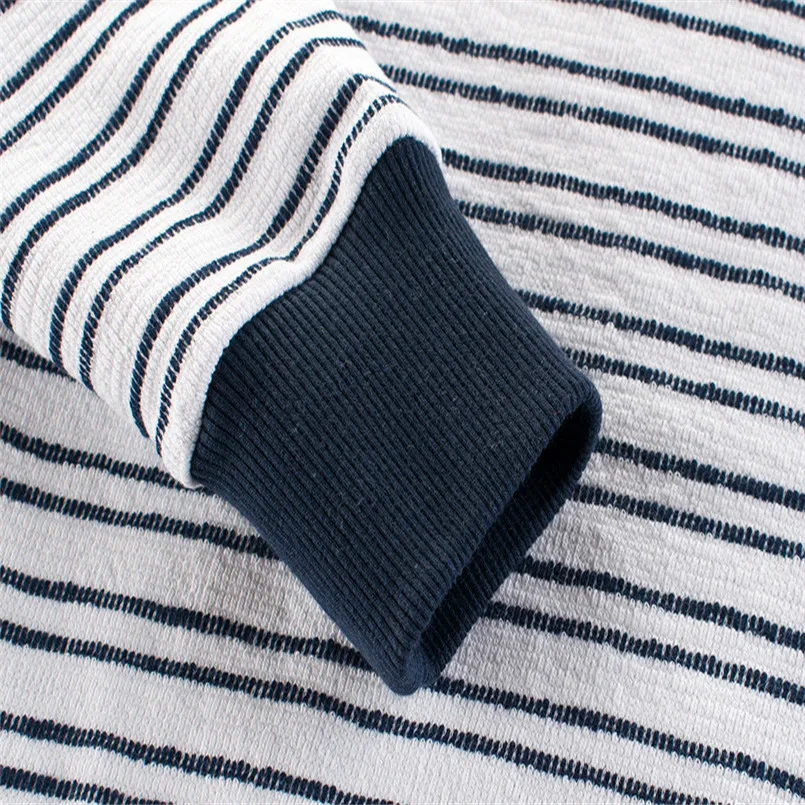 Хорошая новинка От 2 до 9 лет свитер для маленьких мальчиков модный в полоску