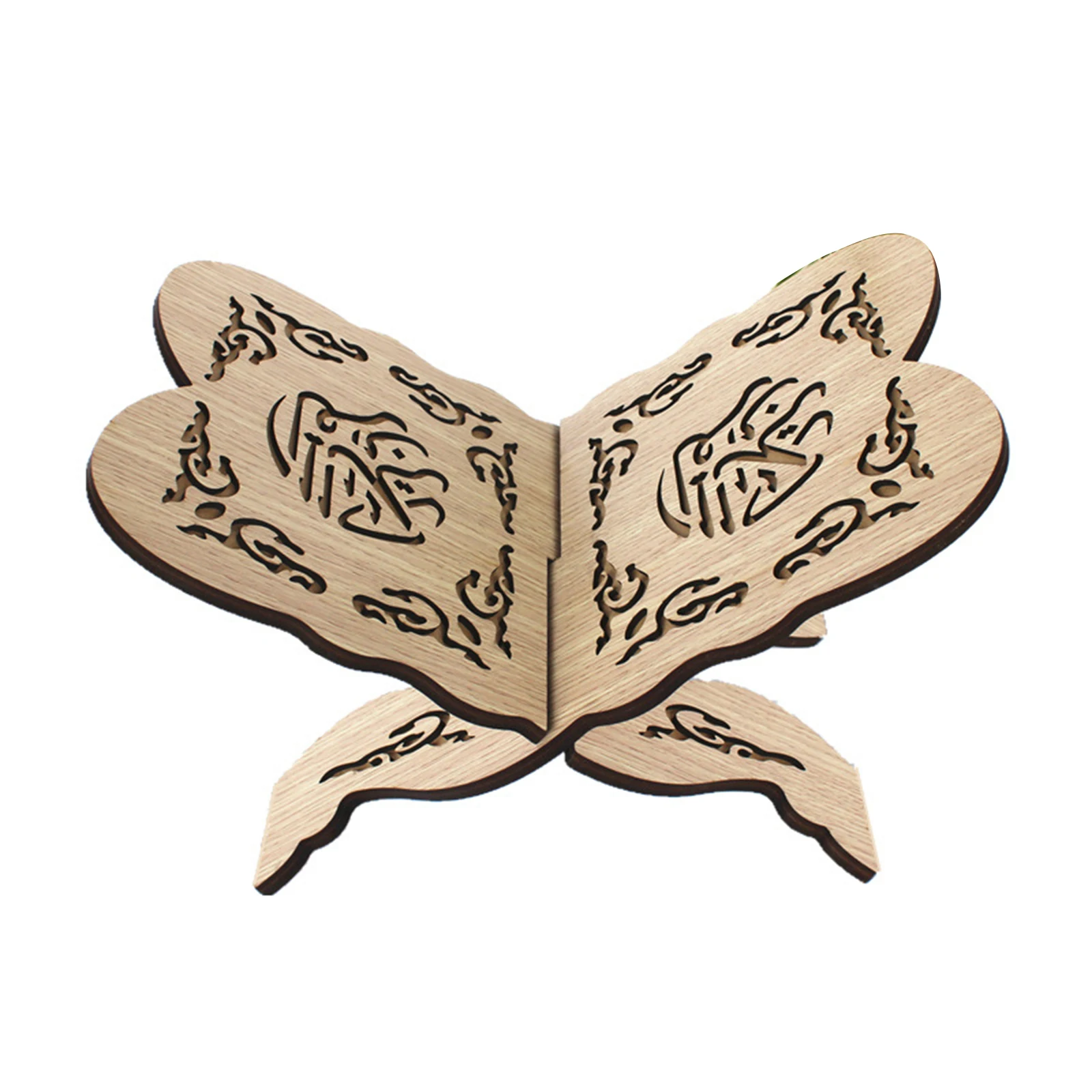 Новая популярная деревянная Ид аль Фитр Исламская книжная полка складная стойка