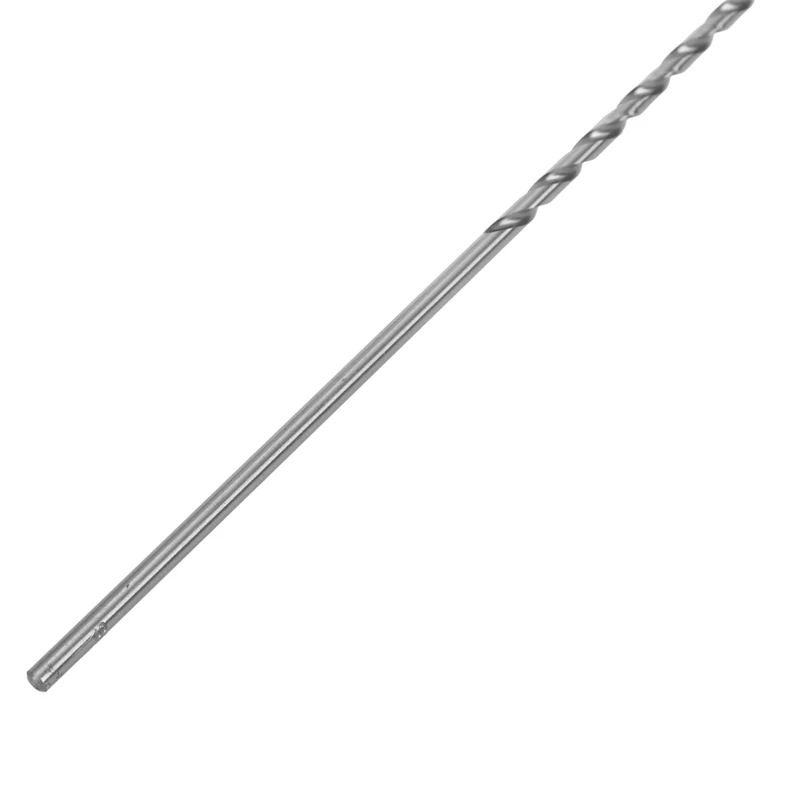 

HSS Straight Shank 4mm Twist Head 300mm Long Drill Bit Silver Tone