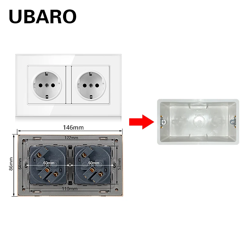 UBARO 146*86 мм Пособия по немецкому языку Стандартный с украшением в виде кристаллов