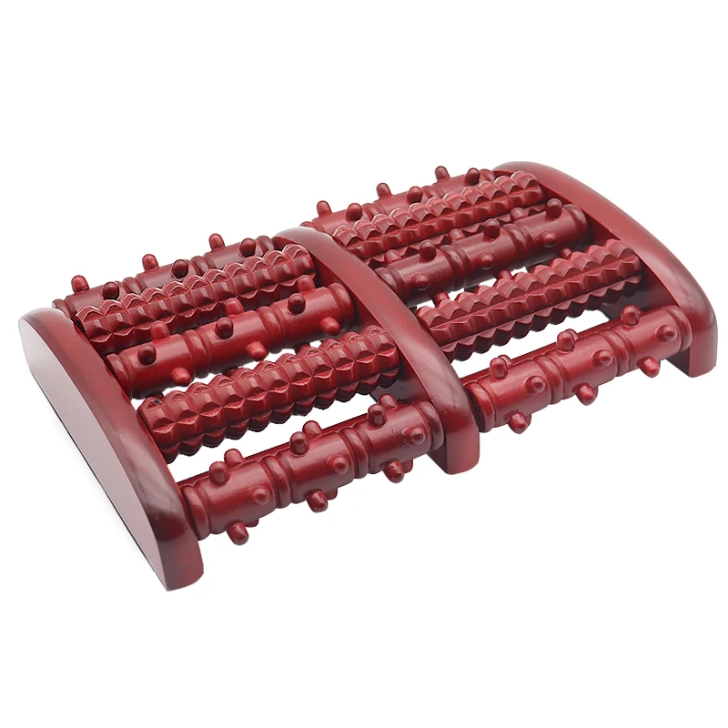 

Colorful Shiatsu Massager Wooden Roller Foot Massage Reflexology For Stress Relief Foot Care Apparatus Home Fitness Feet Care