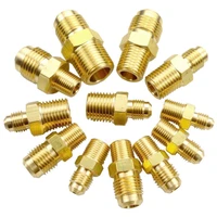 18 14 38 npt male x flare fit 18 316 14 516 38 od tube brass sae 45 degree pipe fitting air condition