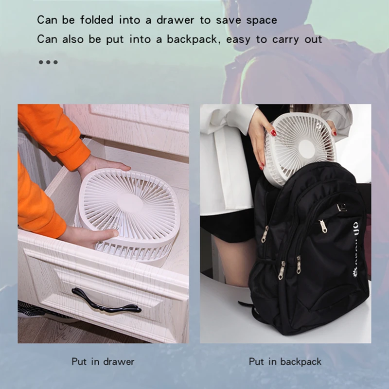 Usb вентиляторы складные портативные оригинальные маленькие бытовые