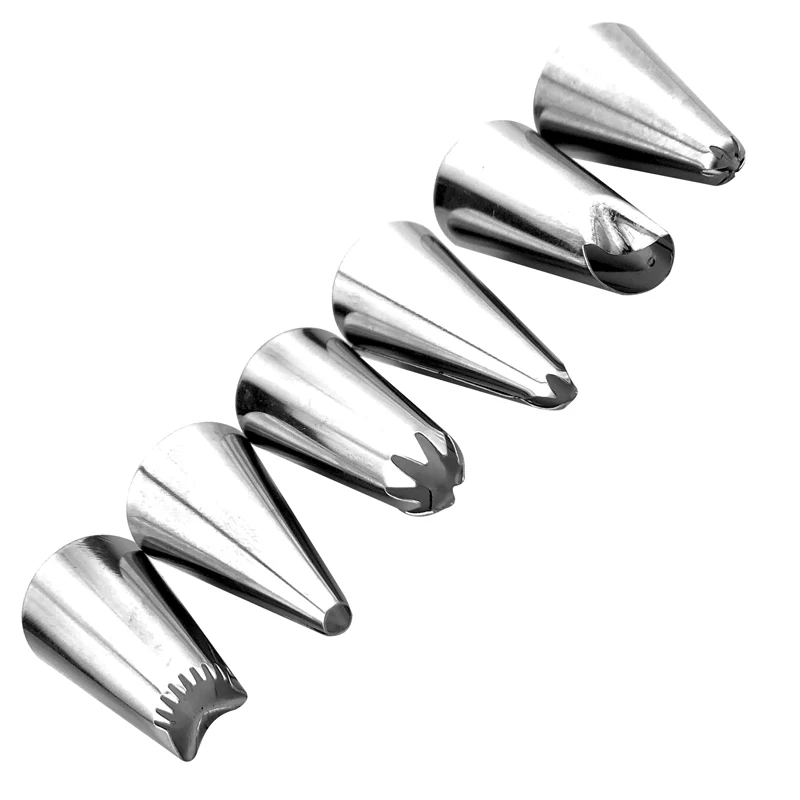 8 шт./компл. наборы наконечников для украшения насадки глазировки из нержавеющей