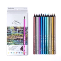 marco colored pencils 12 color black wood metal colorful coloring and graffiti drawing pencil set art color pencils