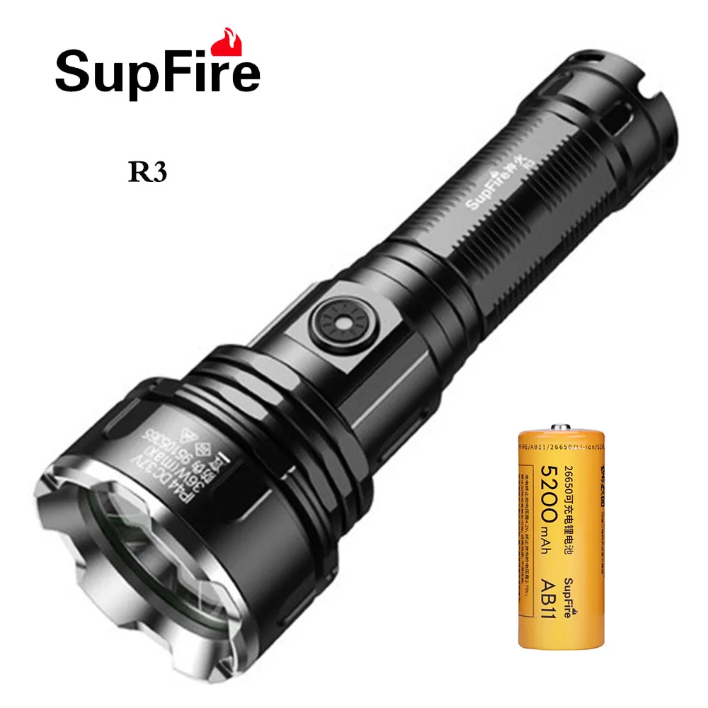 

Суперяркий Светодиодный Фонарик SupFire R3, 36 Вт, четырехъядерный процессор P90, фитиль Aurora, 5 режимов, ручная лампа, быстрая зарядка