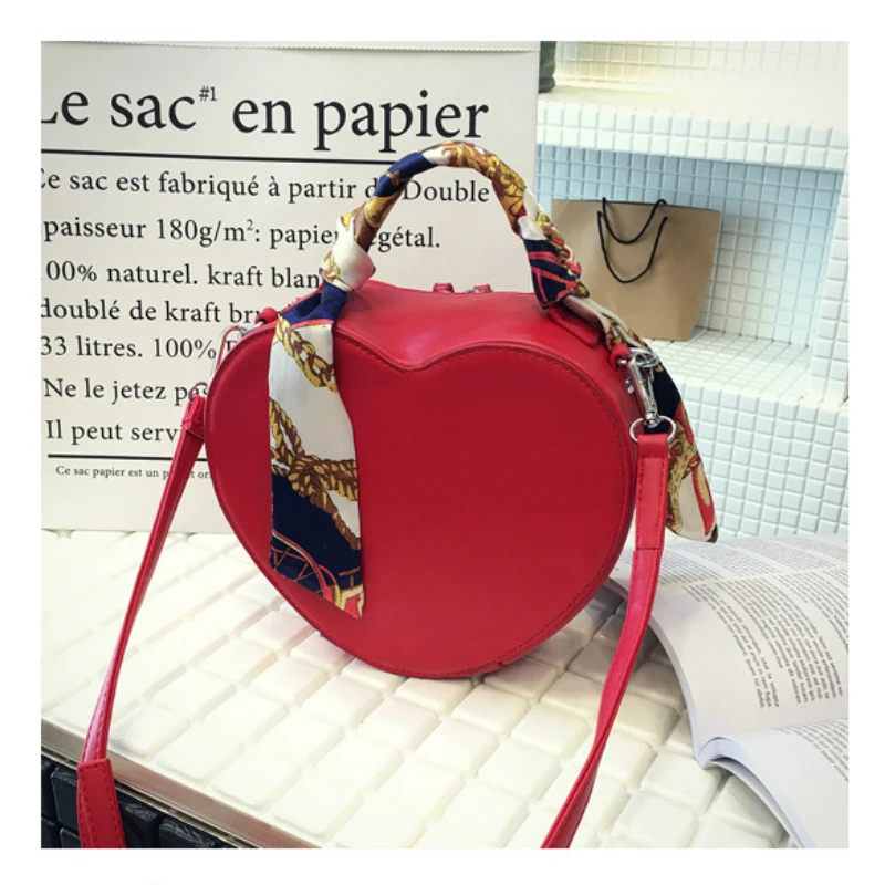 Mixtx 2020 зимняя новая женская сумка через плечо в форме сердца милая маленькая