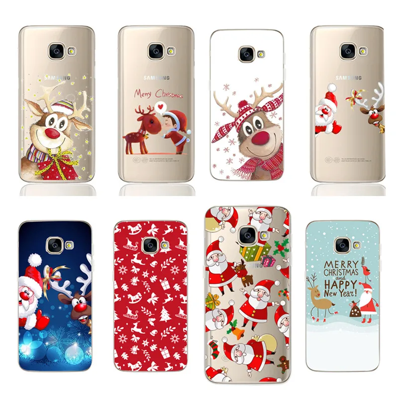 

Christmas For Samsung Galaxy A51 Cartoon Santa Claus Snowman Phone Case Soft Cases For Samsung A51 A71 A7 2018 A21S A11 A50 A30