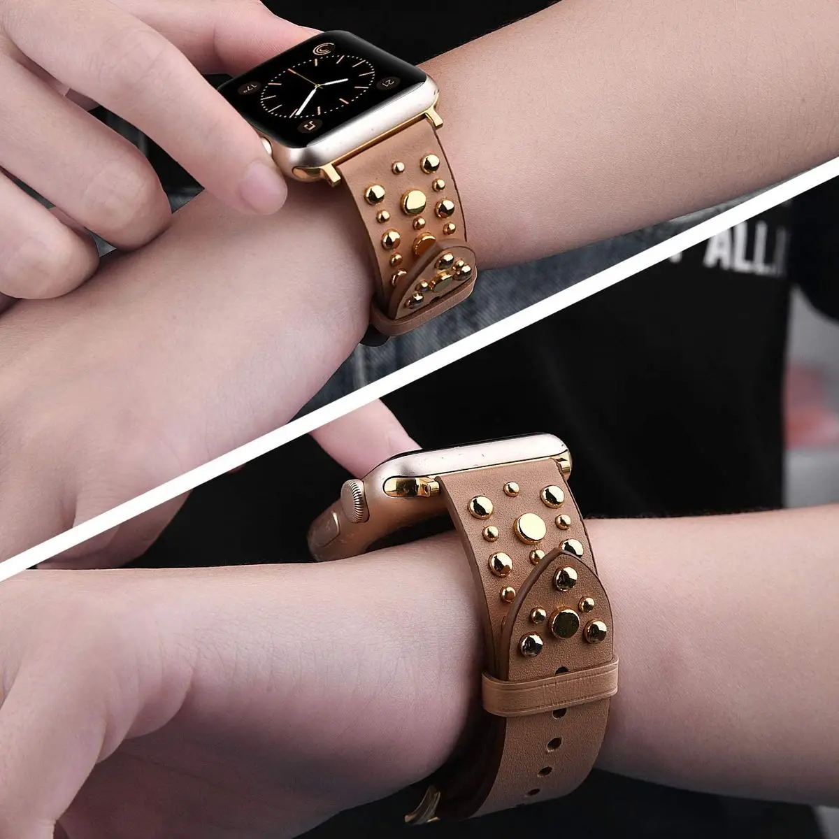 Ремешок кожаный для apple watch band 44 мм 42 40 38 iWatch Series 5 4 3 2 1|Ремешки часов| |