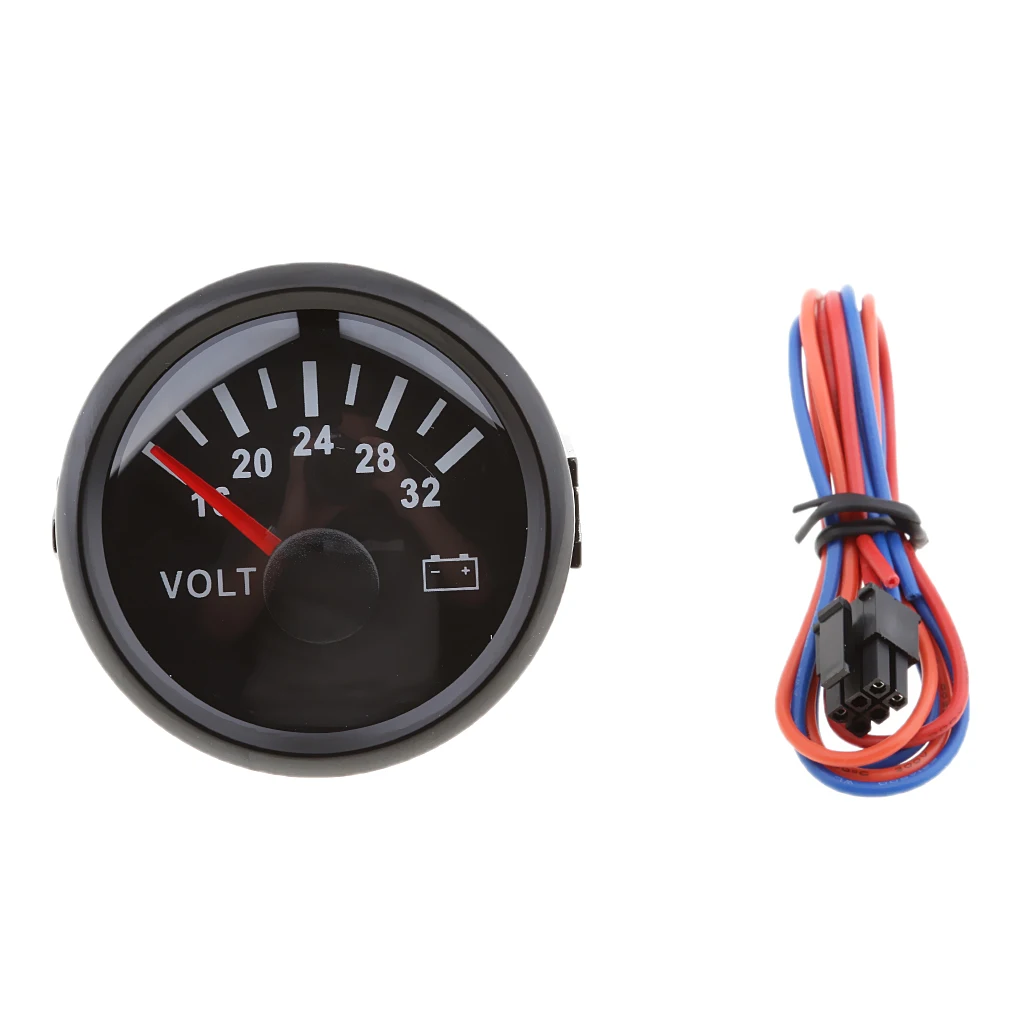 

Marine Boat Car Voltmeter 16-32V 52mm 2-1/16" Marine Boat Parts