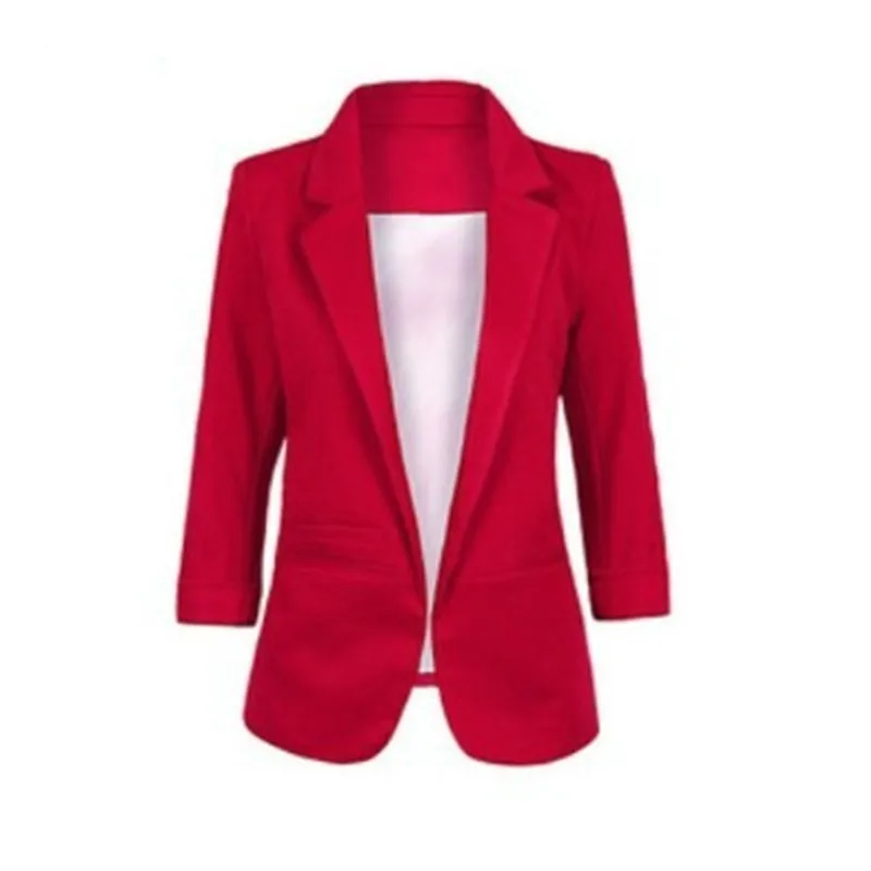Женские повседневные облегающие блейзеры желтые белые красные пиджаки деловые