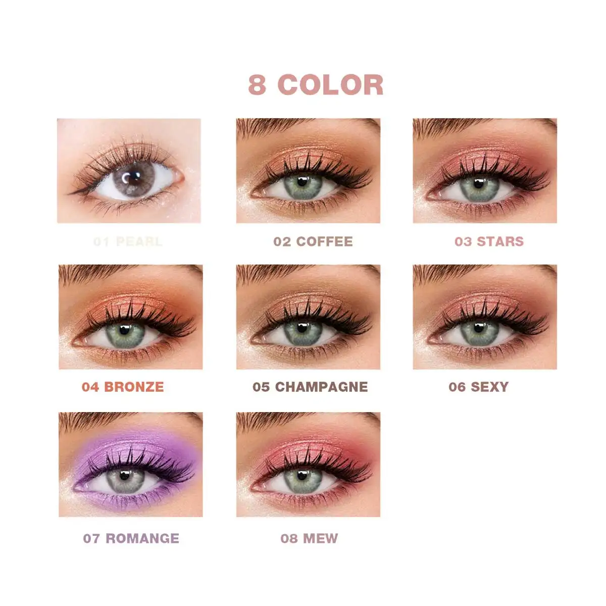 Мини проба жидкие тени для век Блеск макияж металлик Цвет Алмазный жидкости