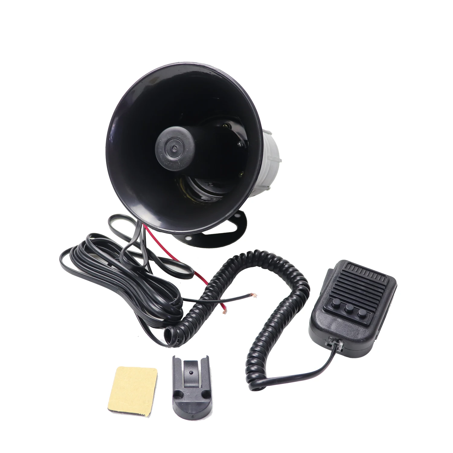 

YHAAVALE Power 100W 12V 3 Sound Car Police Siren Speaker Fire Horn Alarm PA System With MIC