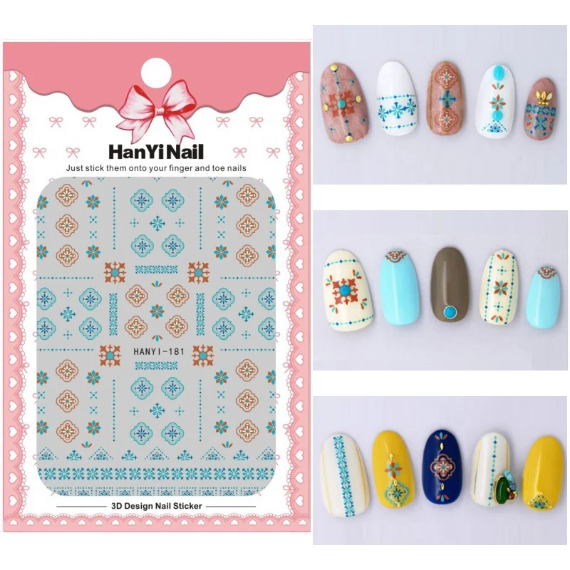 Nails Art Manicure Stickers Decorations Nail Design Rose Sunflower Peach Flowers Japanese Sakura Decals | Красота и здоровье
