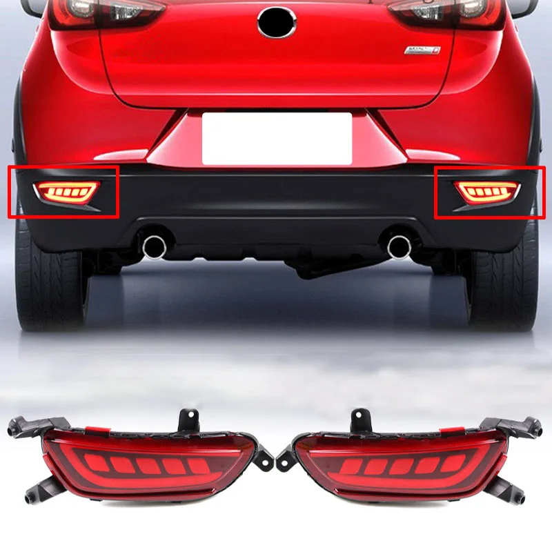 2 шт. автомобиля светодиодный задний противотуманный фонарь заднего бампера