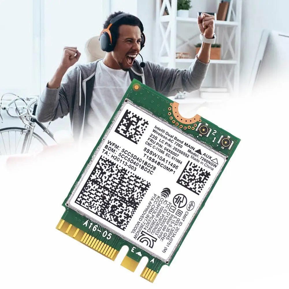 

for Lenovo T440 X240 Y40 Y70 Y50 7260AC Wireless Network Card 4.0 Bluetooth 04X6007 X3H8