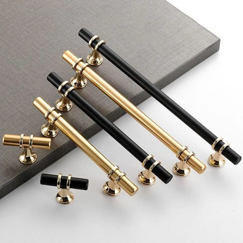 

96-320MM Black Golden Cupboard Handle Brushed Kitchen Cabinet Door Knob Furniture Drawer Pull Hardware Pulls Bar Handle Metalic