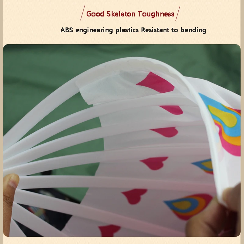 Двухсторонний удлиняющий веер для танцев свадебный на площади Jiaozhou Шелковый