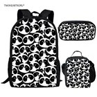 3 шт.компл., школьный рюкзак с принтом в виде панды