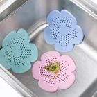 1 предмет портативный счастливый цветочный Фильтр отходов plug Раковина фильтр сборщик мусора кухонные аксессуары для ванной комнаты труба сетчатого фильтра и фильтра