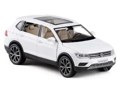Высокая симуляция 1/32 масштаб Tiguan L легированная модель автомобиля Muaical мигающая