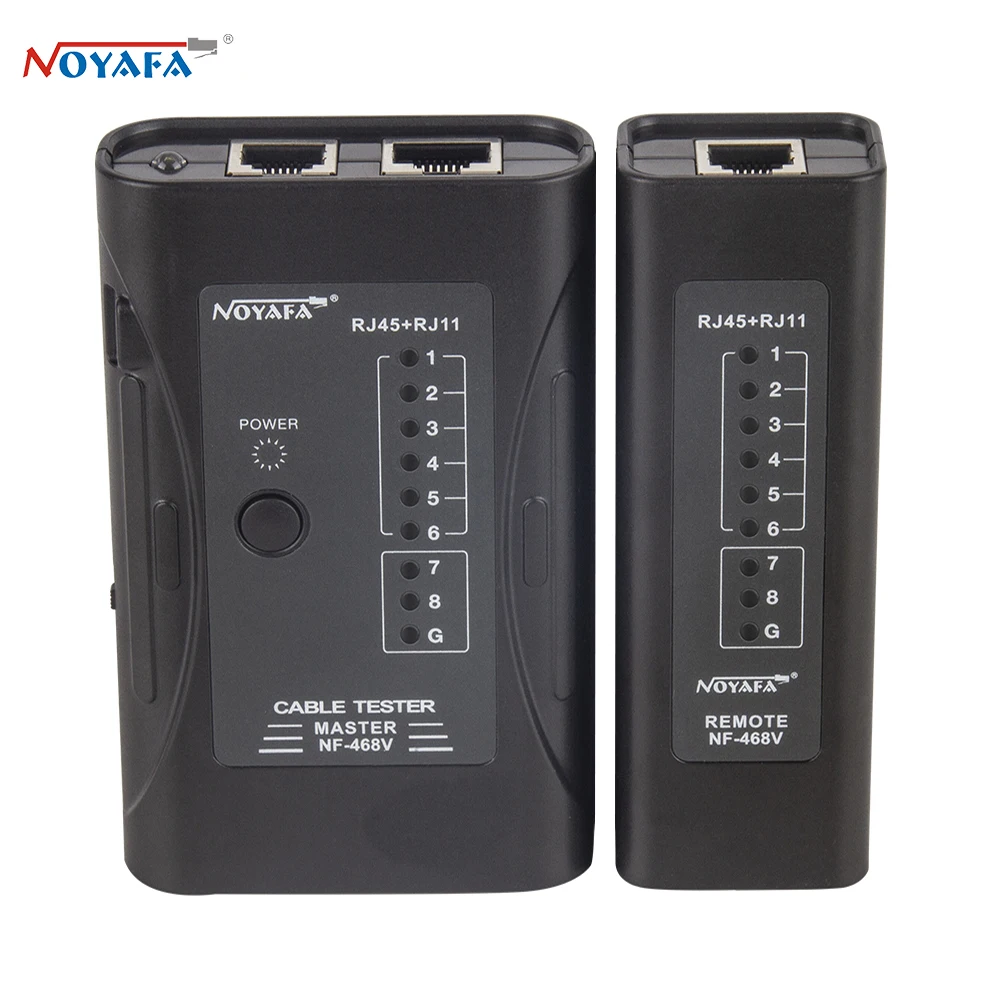 NOYAFA NF-468V/468 Тестер сетевого кабеля Тест непрерывности Проверка кабеля RJ11 + RJ45 Быстрое обнаружение Многофункциональный автоматический тест
