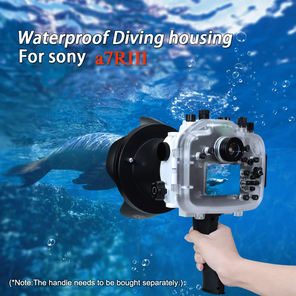 للبيع Seafrogs IPX8 40 متر كاميرا مقاومة للماء الإسكان الغوص حالة لسوني A7RIII 28-70 مللي متر 90 مللي متر 16-35 مللي متر