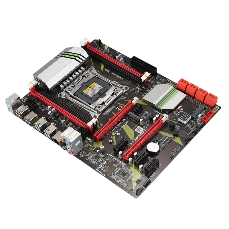 X99 LGA2011 3 материнская плата 4 канала DDR3 32G ram NVME SSD M.2 SATa 0 USB PCIE 16X ATX для процессора Intel I7