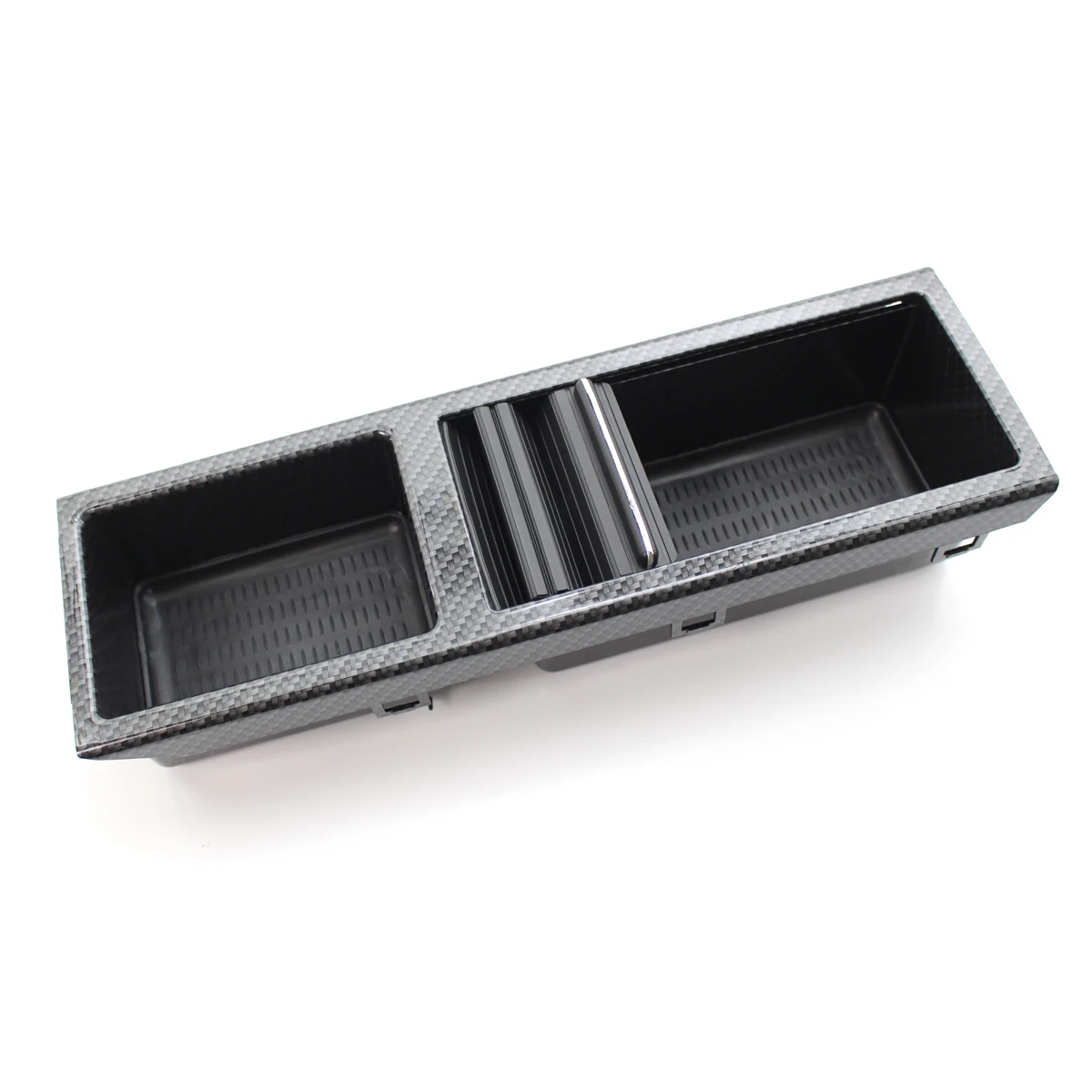 

Center Console Tray Cup Holder Carbon fiber style Interior High quality